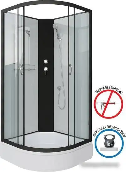 Душевая кабина Niagara NG-6701-14BK 90x90x200 - фото товара