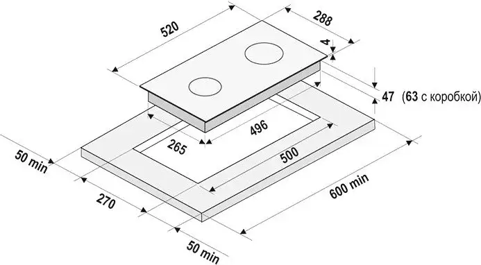 Варочная панель Krona Tempo 30 BL - фото товара