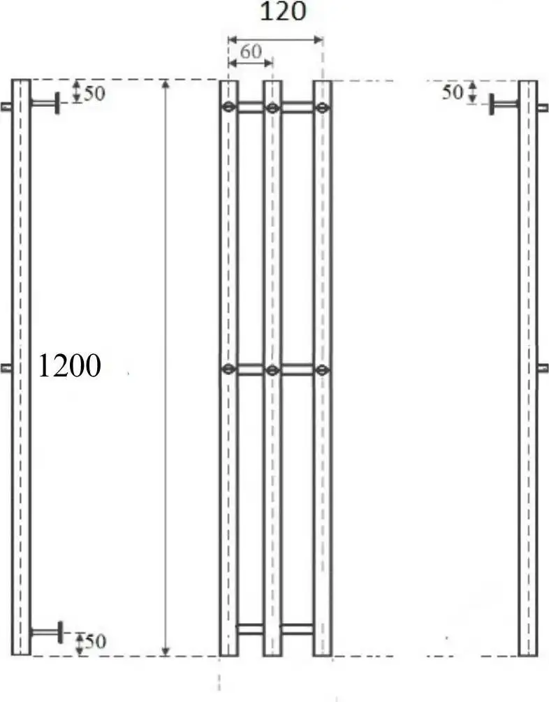 Полотенцесушитель Маргроид Inaro профильный 120*6*12 (6 крючков) (частичная комплектация) - фото товара