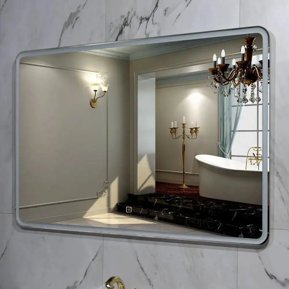 Пекам Зеркало Marta 1 120x80 marta1-120x80s (с подсветкой и сенсором на прикосновение) – фото товара