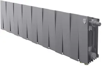 Биметаллический радиатор Royal Thermo PianoForte 200 Silver Satin (16 секций) нижнее подключение