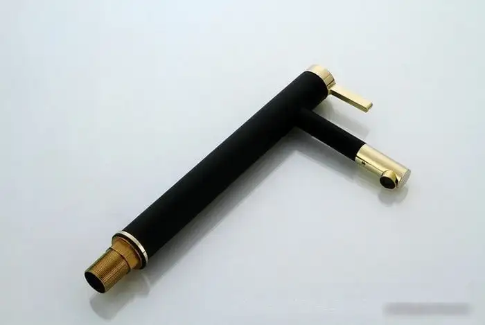 Смеситель Rea Smart REA-B7402 (черный/золотой) - фото товара