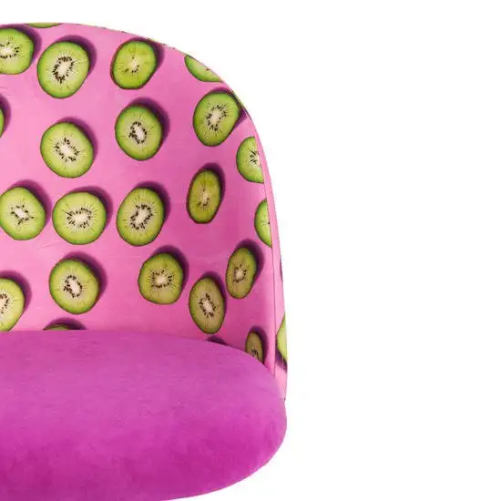 Кресло TetChair Melody Botanica 06 kiwi/138 (ткань/флок, фиолетовый) – фото товара