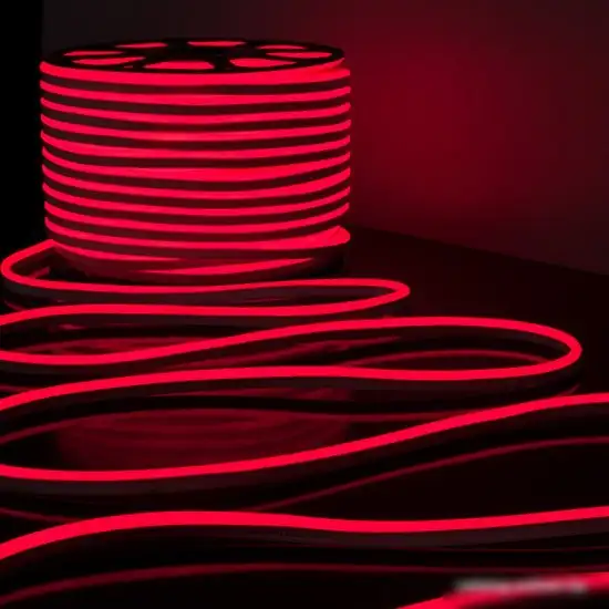 Гибкий неон Elektrostandard 220V 9.6W 120Led 2835 IP67 односторонний красный a040595 – фото товара