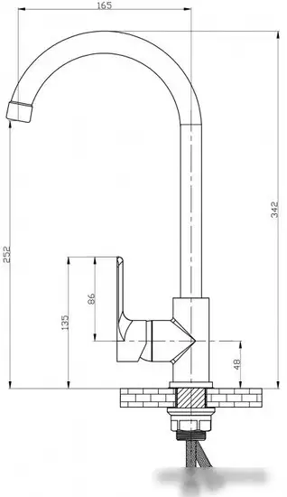 Смеситель РМС SL133-017F - фото товара