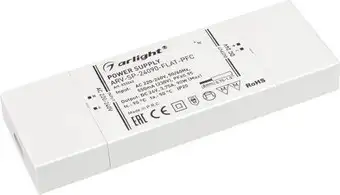 Блок питания Arlight ARV-SP-24090-FLAT-PFC 033262 – изображение в каталоге
