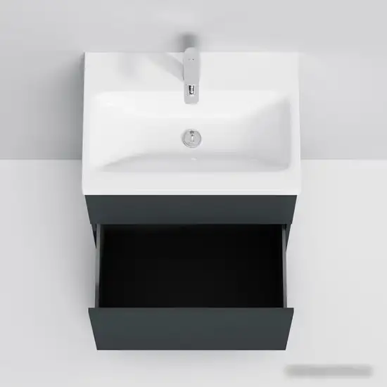 AM.PM Тумба под умывальник Gem 60 M90FSX06022GM32 (2 ящика, графит) – фото товара