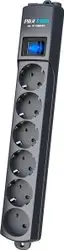 Сетевой фильтр Pilot S-Max (3 м, 6 розеток, серый) – изображение в каталоге
