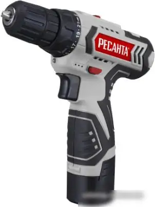 Дрель-шуруповерт Ресанта ДА-12-2Л (с 2-мя АКБ) – фото товара