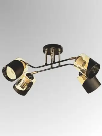 Спот Aitin Pro НПБ 02-4x60-101 XA1564B/4 (черный/золото) – изображение в каталоге