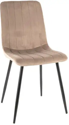Стул Signal Alan Velvet (bluvel 40 темно-бежевый/черный) – изображение в каталоге