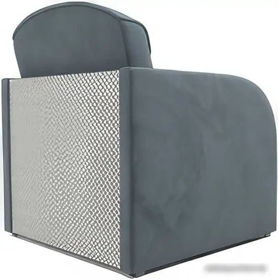 Кресло-кровать Мебель-АРС Малютка (велюр, серо-синий HB-178 26)