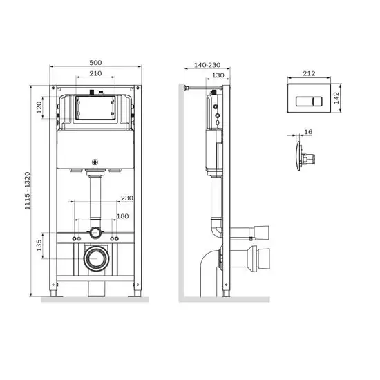 Инсталляция для унитаза AM.PM Pro I012704.8031 - фото товара