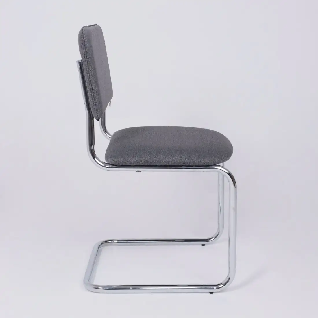 Офисный стул AksHome Славия Leto 68 (темно-серая ткань/хром) – фото товара