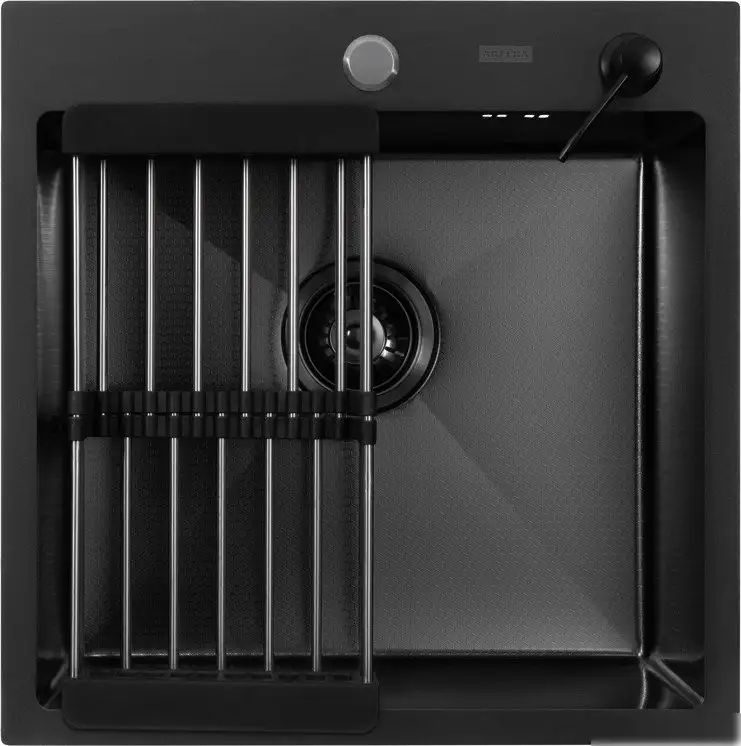 Кухонная мойка ARFEKA ECO AR мойка 500*500, коландер, дозатор Black Decor - фото товара