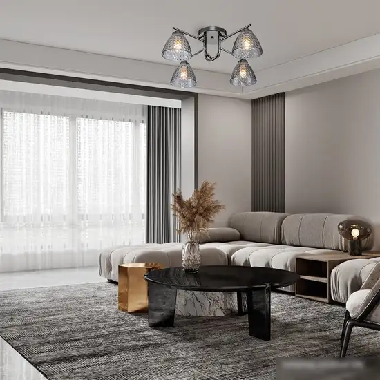 Люстра средней высоты Escada 659/4PL Black – фото товара