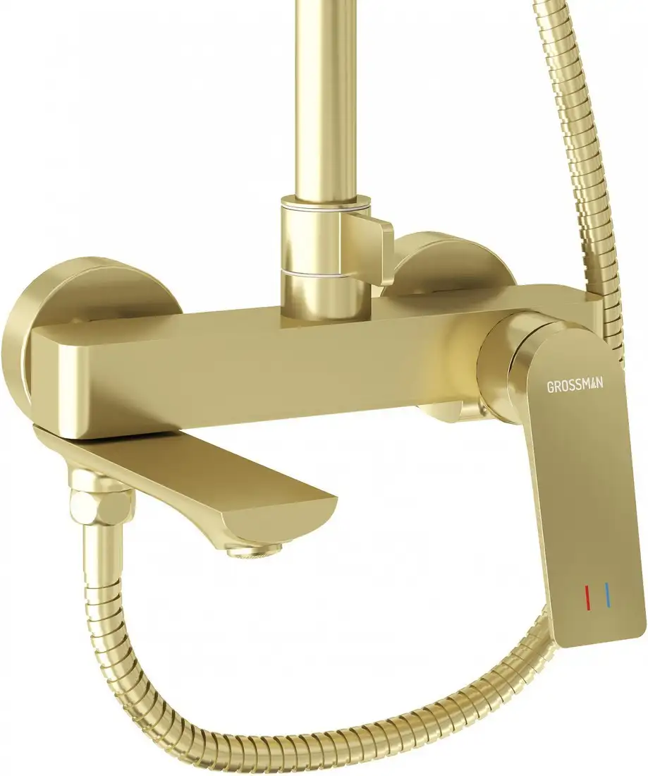 Душевая система Grossman Galaxy 500.K35.01.320 (золото сатиновый) - фото товара