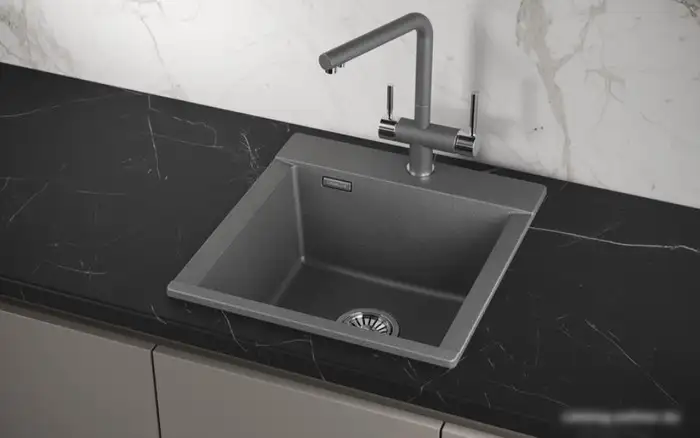 Кухонная мойка Granula ES-4701 (графит) - фото товара