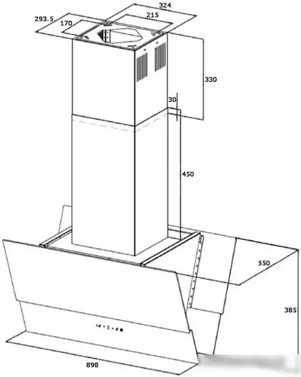 Кухонная вытяжка Korting KHA 99750 GN - фото товара