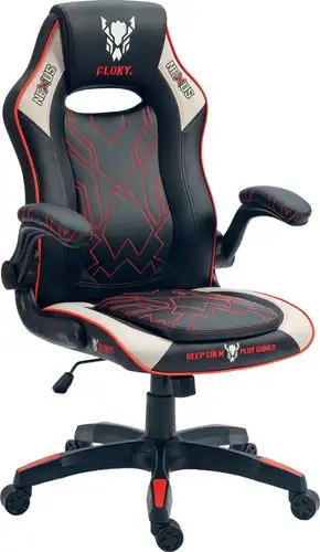 Игровое (геймерское) кресло FLOKY Nexus Grey-Red – изображение в каталоге