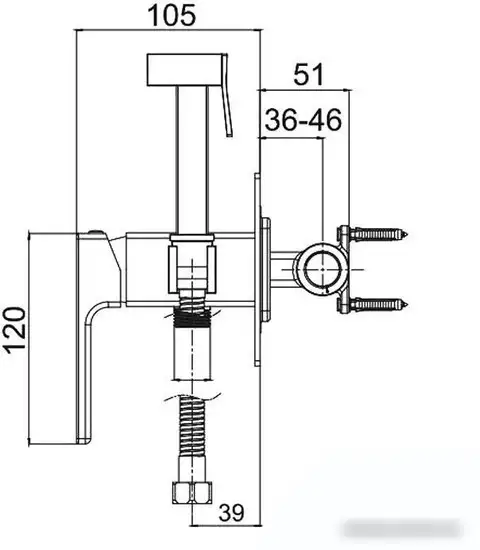 Гигиенический душ Gappo G7217-9 - фото товара