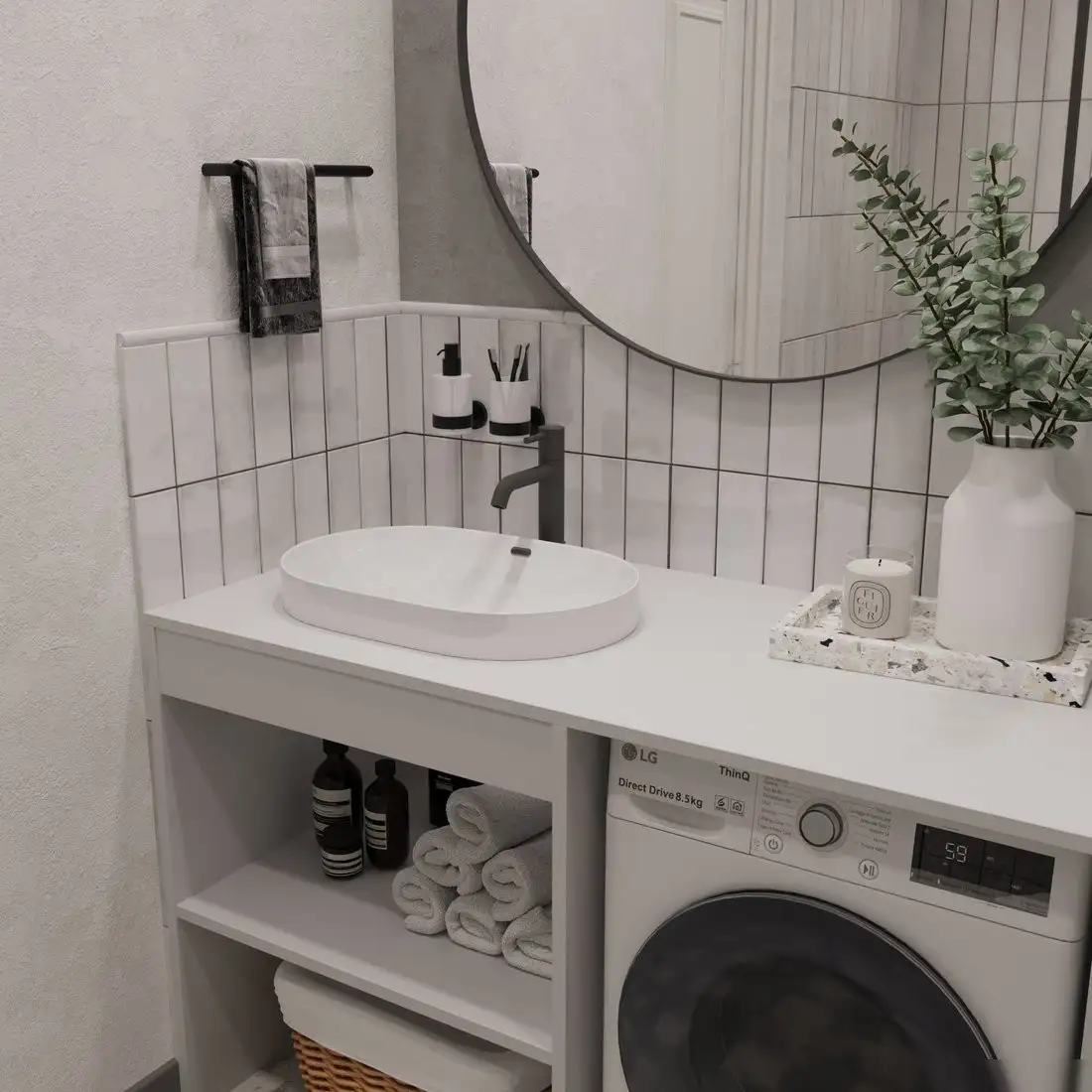 ЗОВ Тумба под умывальник Стамбул Премиум 130 S130LWP0LWPWMC2BCL – фото товара