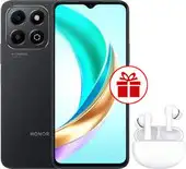 Смартфон HONOR X6b 6GB/256GB международная версия (полночный черный) и HONOR Choice Earbuds X5 Lite (белый) по акции