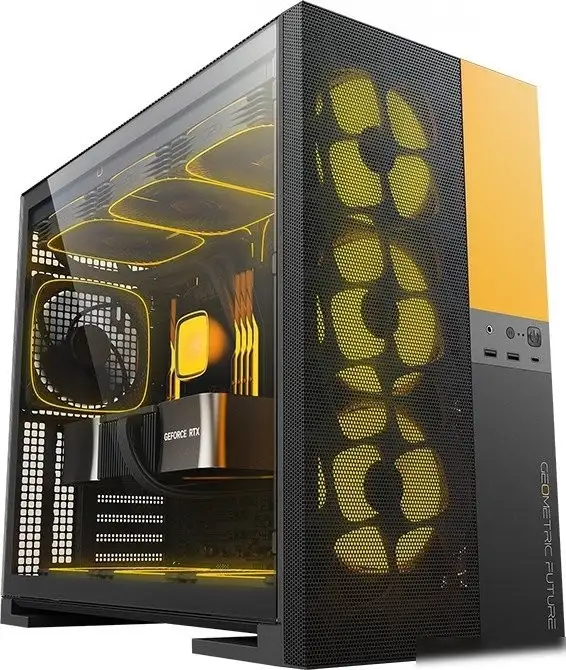 Корпус Geometric Future Model 5 Vent 5FAN (черный/желтый) – фото товара