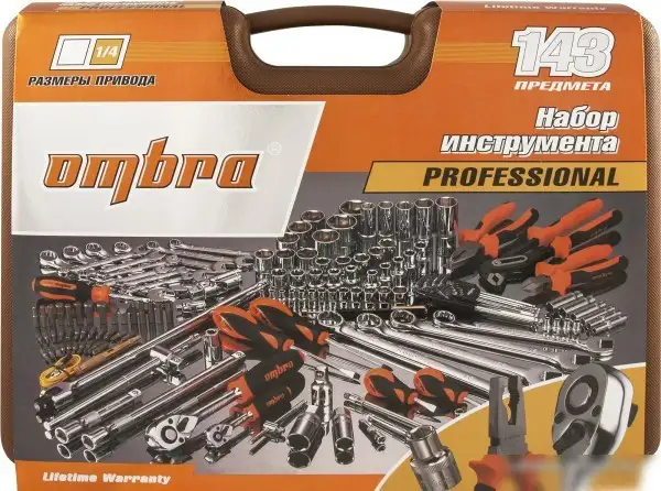 Универсальный набор инструментов Ombra OMT143SL 143 предмета – фото товара