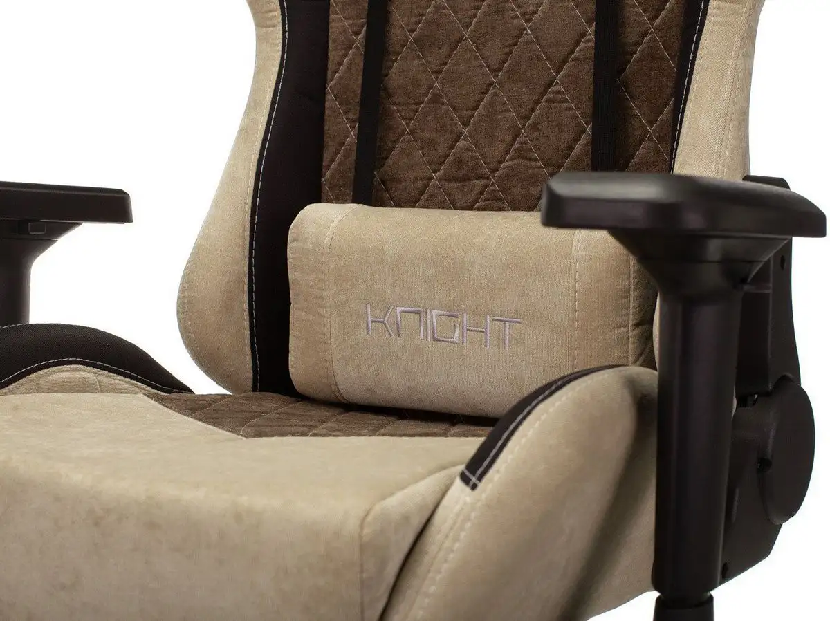Игровое (геймерское) кресло Бюрократ Zombie Viking 7 Knight (кожзам коричневый/бежевый) – фото товара