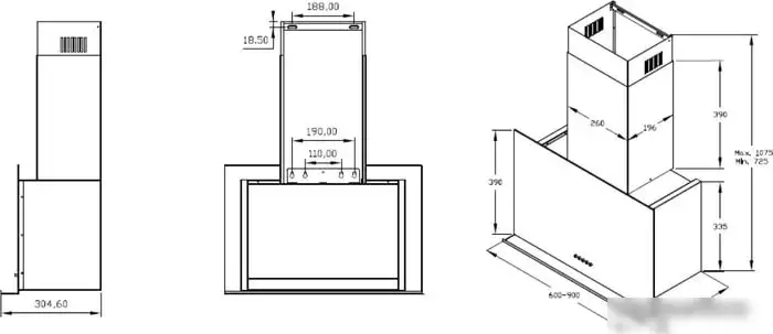 Кухонная вытяжка Korting KHC 95330 GN - фото товара