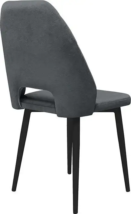 Стул Трия Капри конус Т2 исп.2 (черный муар/велюр темно-серый) – фото товара