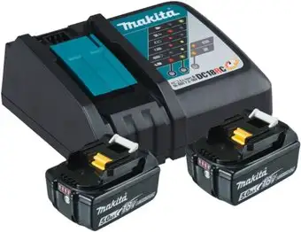 Аккумулятор с зарядным устройством Makita BL1850B 197570-9 (18В/5.0 Ah + 18В) – изображение в каталоге