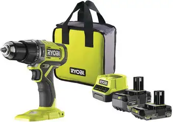 Ударная дрель-шуруповерт Ryobi RPD18-2C52S 5133005526 (с 2-мя АКБ 2 Ач+5 Ач, сумка) – изображение в каталоге