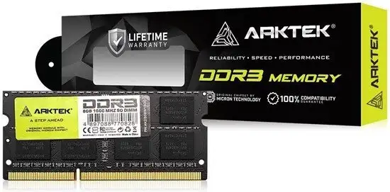 Оперативная память Arktek 8ГБ DDR3 SODIMM 1600 МГц AKD3S8N1600 – фото товара