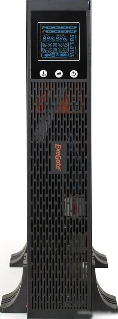 Источник бесперебойного питания ExeGate SinePower UHB-1000.LCD.AVR.C13.RJ.USB.2U – фото товара