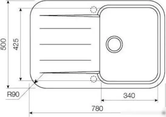 Кухонная мойка KUPPERSBERG Lira 1B1D Beige - фото товара