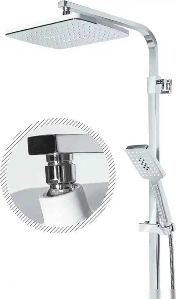 Душевая система Grocenberg GB7007 (белый хром) - фото товара