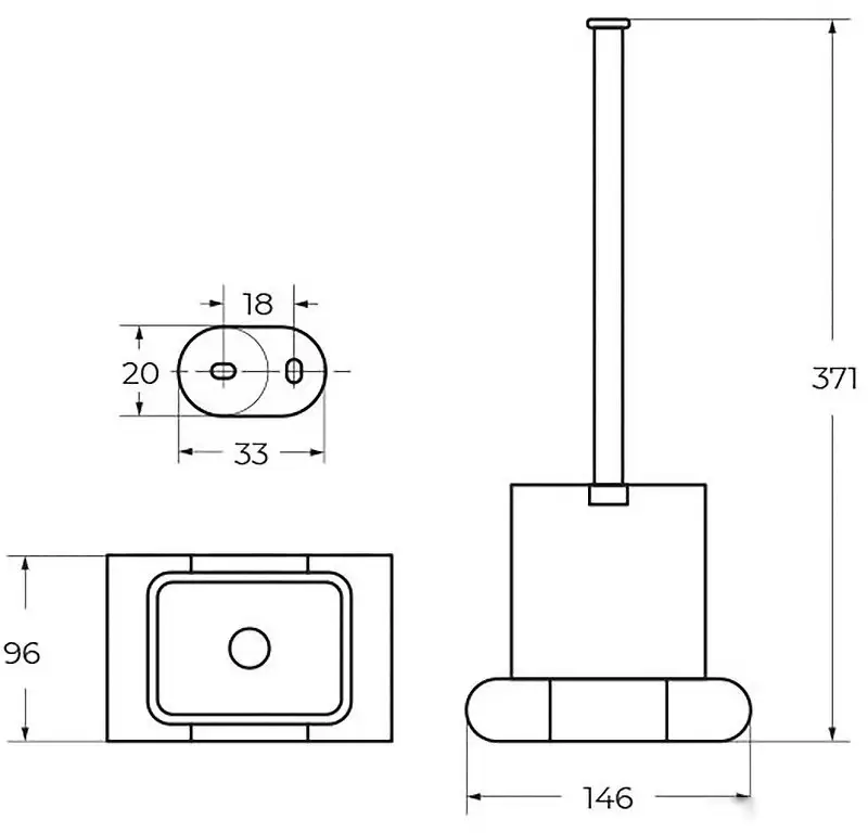 Ершик для унитаза Art&Max Platino AM-E-3981-MB – фото товара