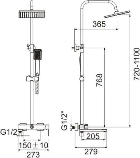 Душевая система Belz B24613 - фото товара