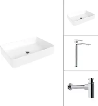 Умывальник Lauter 21842 + Reef 21CK8678C с сифоном 21635CH (хром) - изображение в каталоге