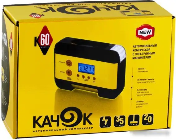 Автомобильный компрессор Качок K60 – фото товара