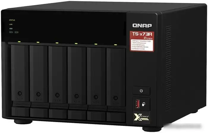 Сетевой накопитель QNAP TS-673A-8G – фото товара