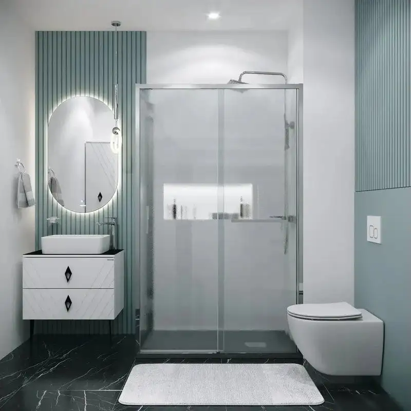 Душевая стенка Grossman Style 80x195 200.K33.05.80.10.02 (хром, стекло шиншилла) - фото товара