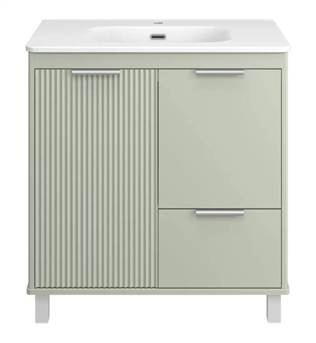 Brevita Тумба под умывальник Risacca Pistachio 80 RIS-06080-0842Я (фисташковый) – фото товара
