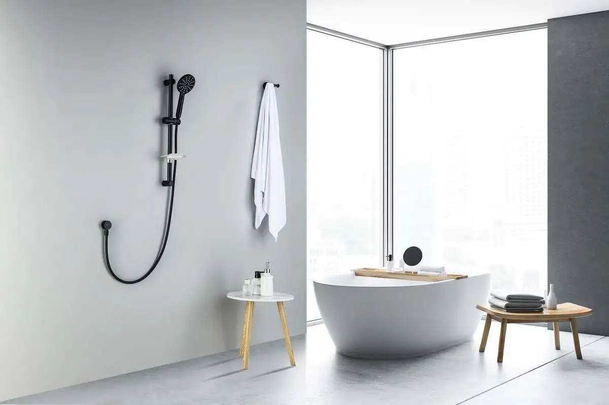 Душевой гарнитур Aquatek Оберон AQ2014MB (матовый черный) - фото товара