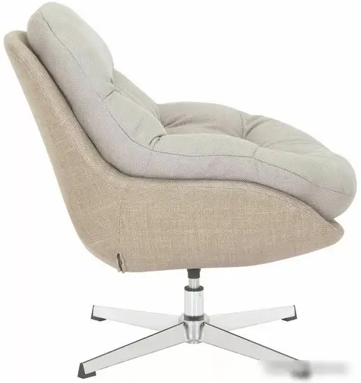 Интерьерное кресло Signal Peggie (серый/бежевый/хром) – фото товара