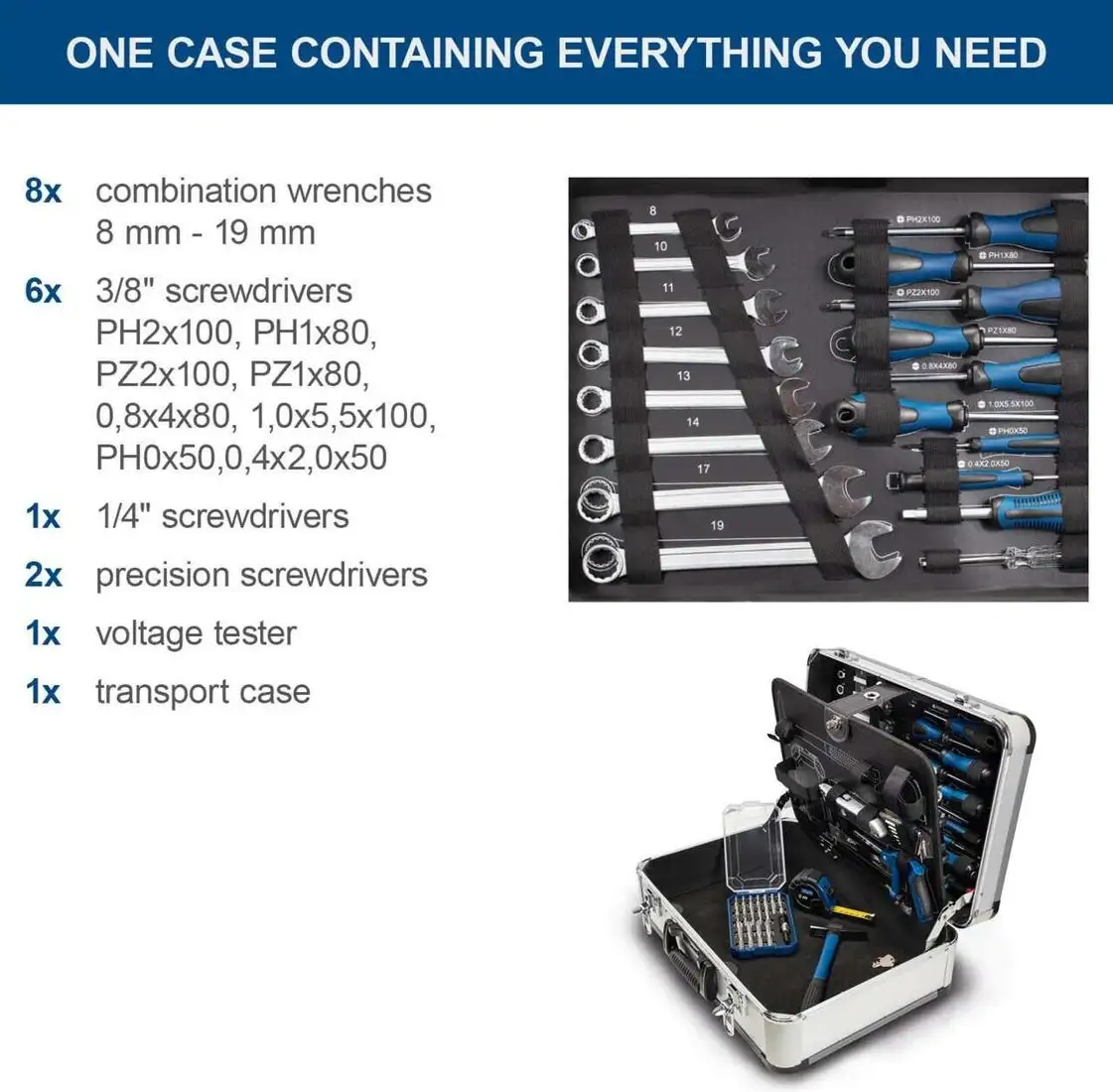 Универсальный набор инструментов Scheppach TB150 5909306900 (101 предмет) – фото товара