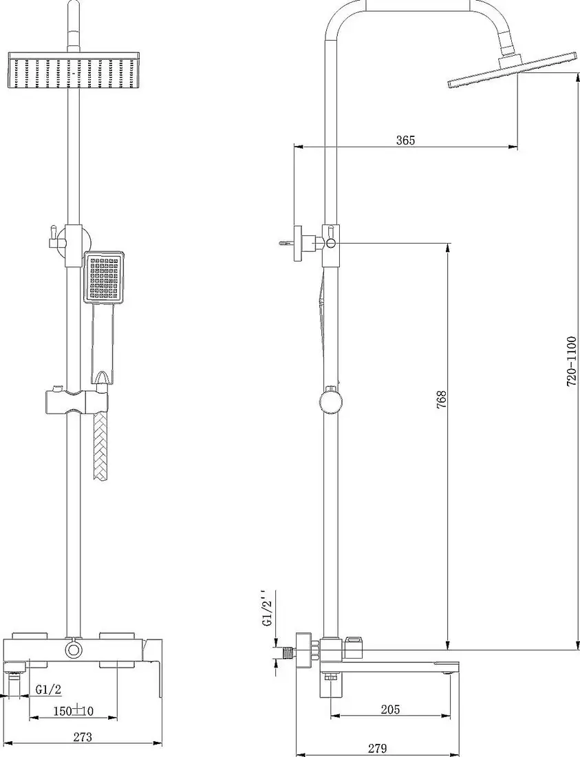 Душевая система Lauter Splash 21СК633С-S2133 - фото товара