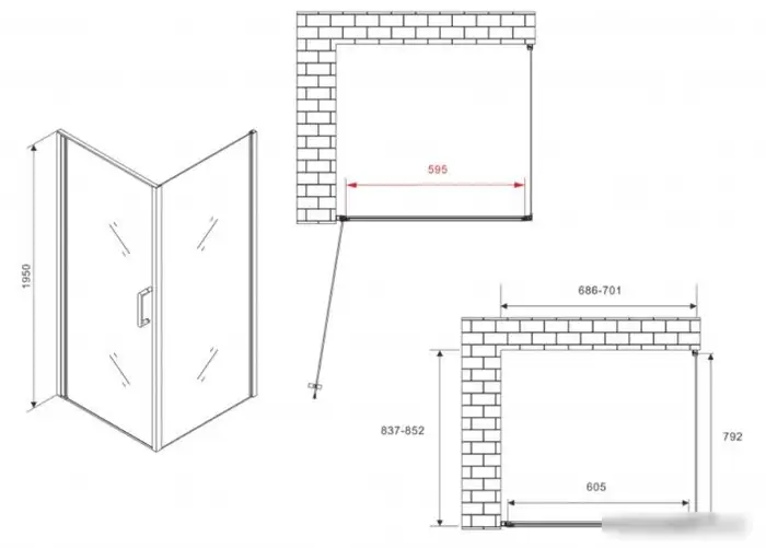 Душевой уголок Abber Sonnenstrand AG04070-S85 - фото товара